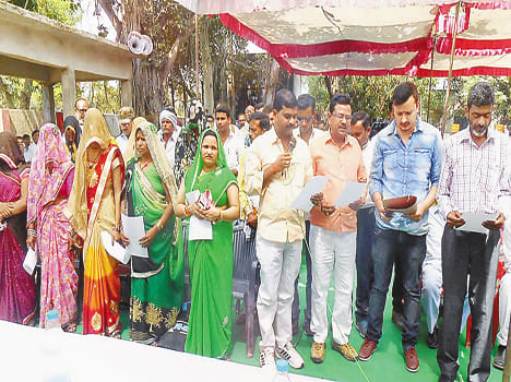 block pramukh took the oath  