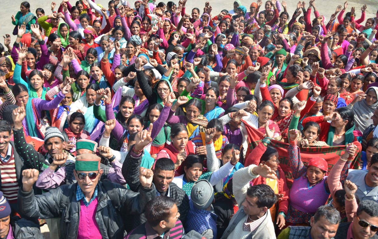  bhojan mata siege the CM house.