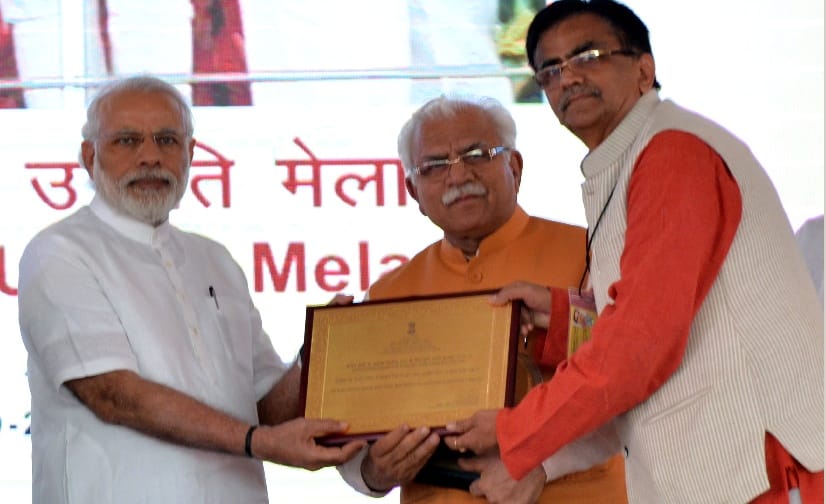 award, agriculture fest, narendra modi, dhankar, cm khattar, haryana award, haryana