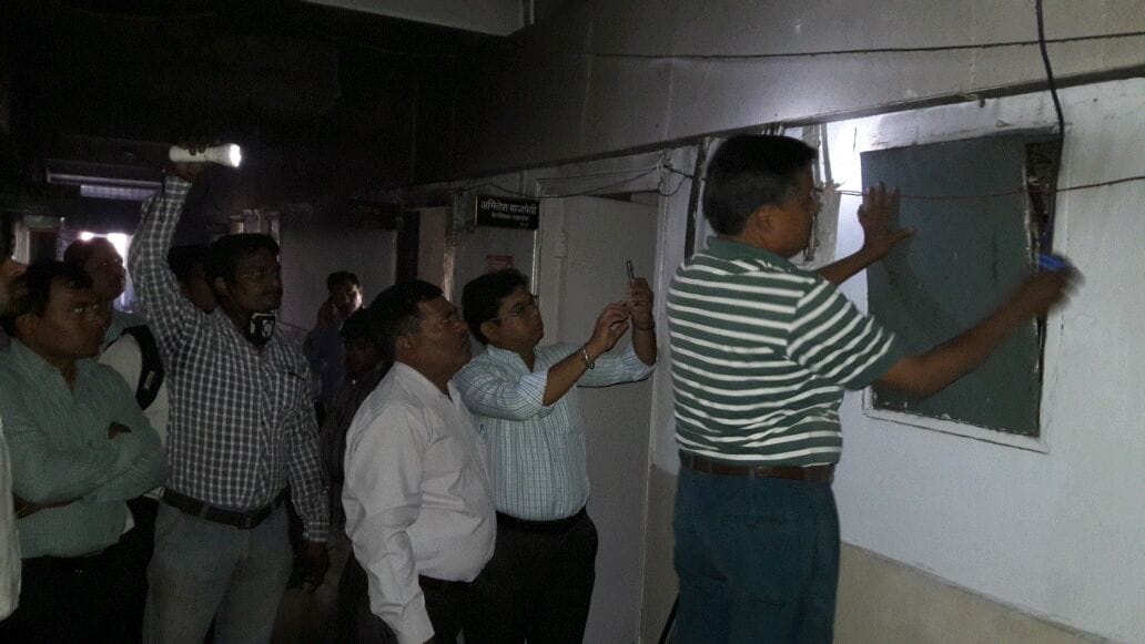 indirabhawan lucknow caught fire