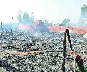 100 Jayrin accommodation ash in fire