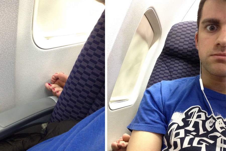 people hilarious activities inside plane