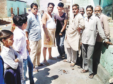 Two days later, CC road was uprooted