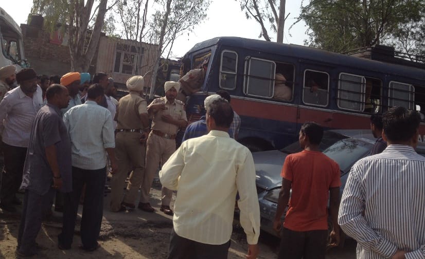road accident at kapurthala, kapurthala accident, six injured, jail kapurthala, kapurthala, punjab