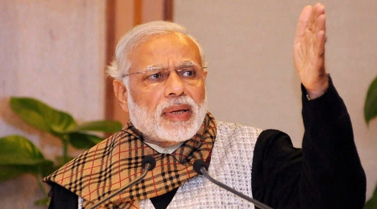 primeminister narendra modi with farmers at agriculture fest