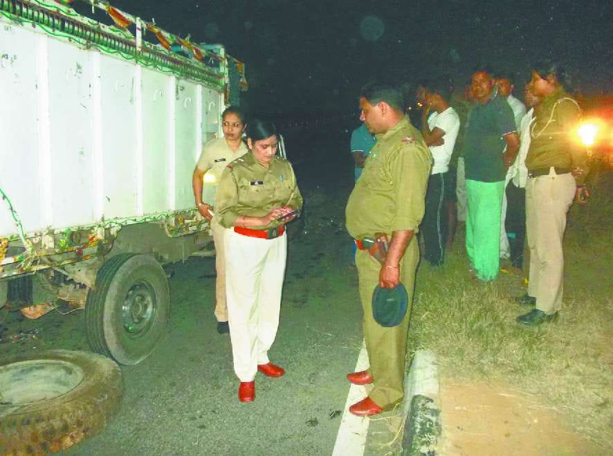 Including five women, looted