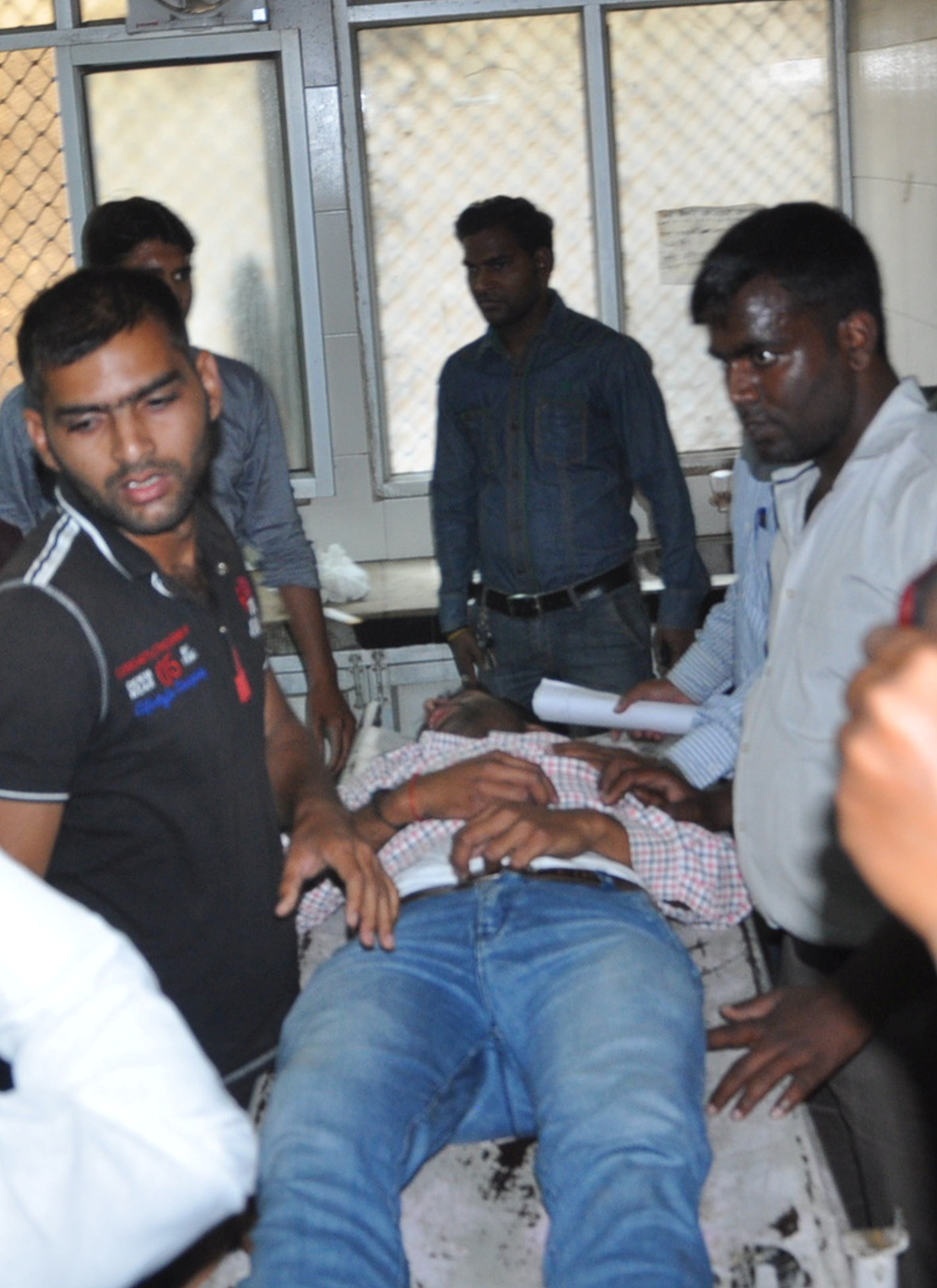 Four men consumed poison during protest in Lucknow.