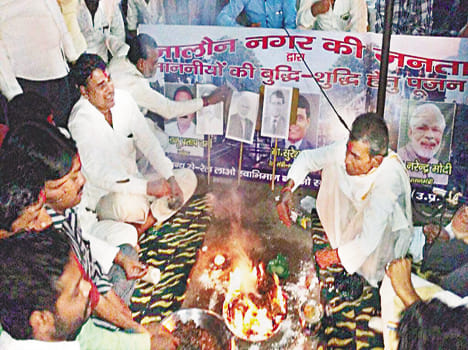 agitators performed purification ritual