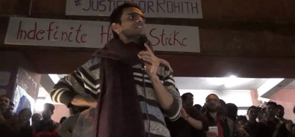 Khalid Omar broke fast in JNU, deteriorating health
