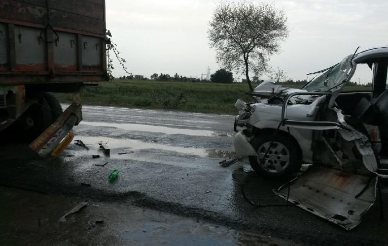 accident in faridkot, 4 killed including woman