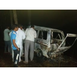 sonipat news, hindi news, van, burn, sonipat