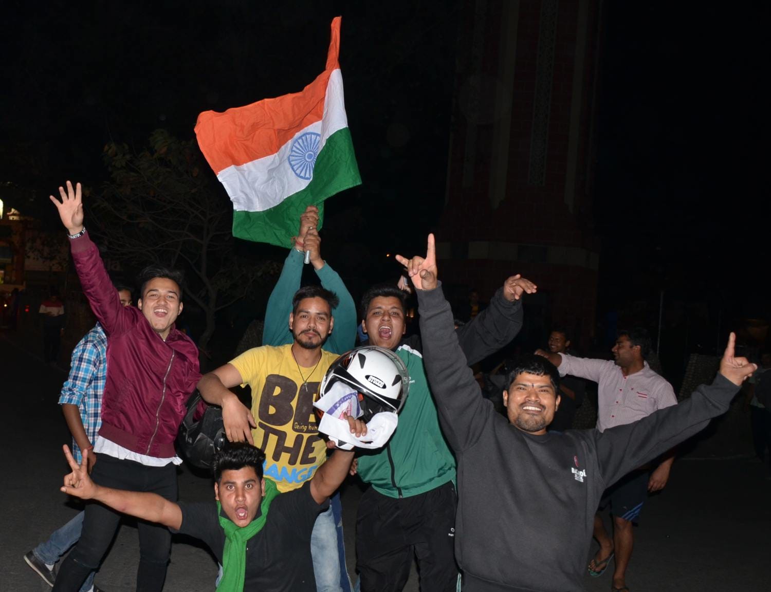 t20 world cup india beat pakistan, celebration in doon