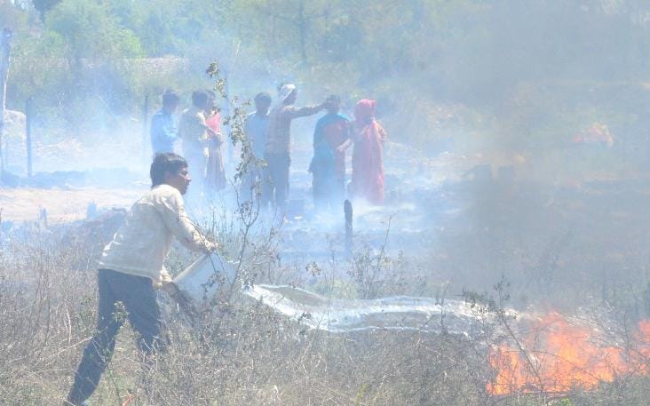 45 cottage burnt in fire 