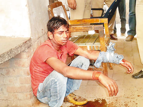 Sadar has spent in jail prisoner wrist