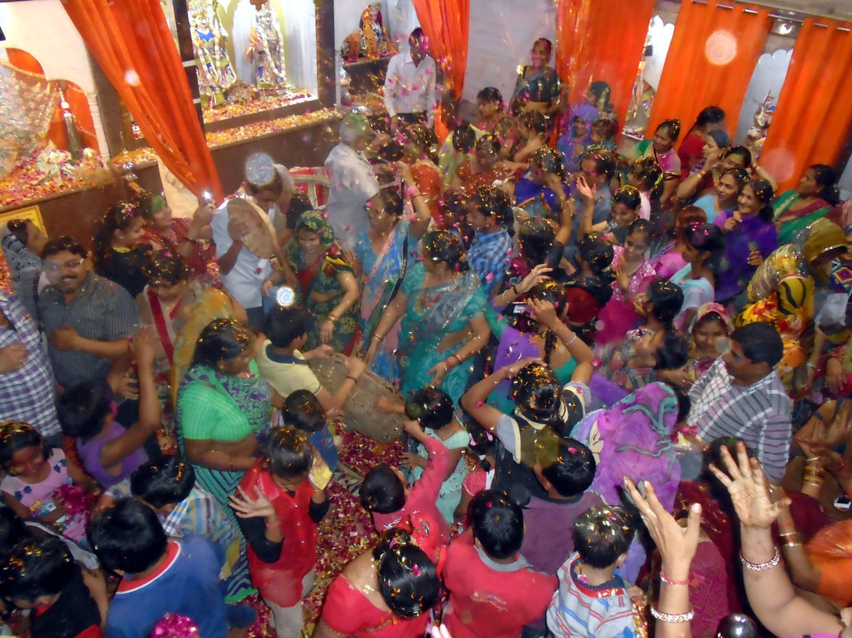 holi celebration of jagriti manch
