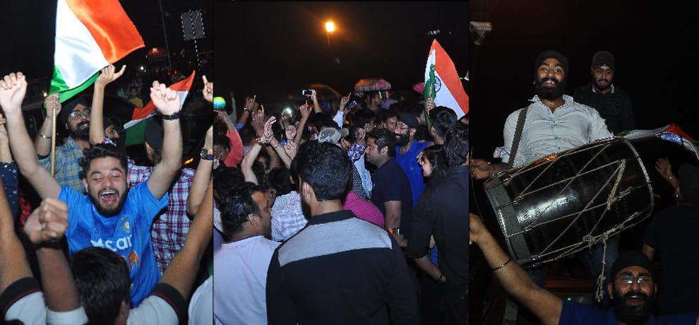 After the victory of Pakistan in Delhi 'Bharat Mata Ki Jai'