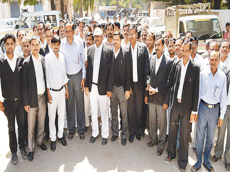 Silent march by lawyers removed