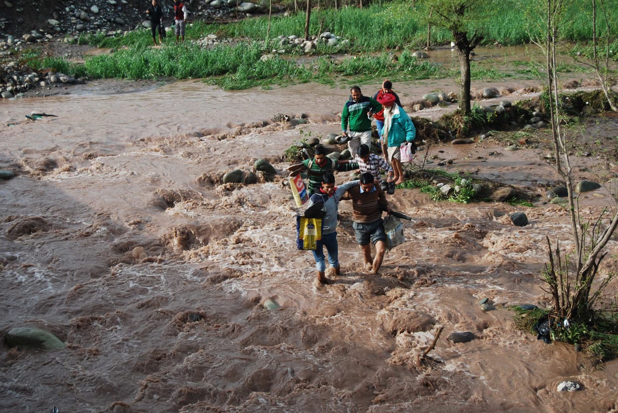 in picture rain-snow havoc in Jammu
