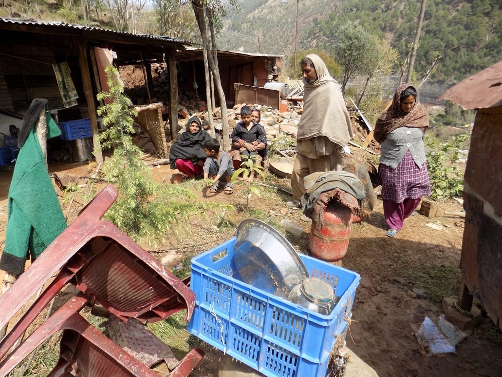 in picture rain-snow havoc in Jammu