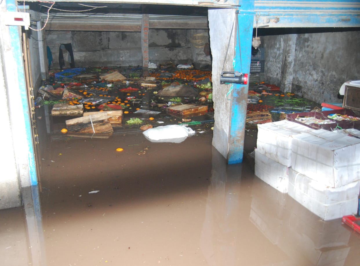 Massive damage to power infrastructure