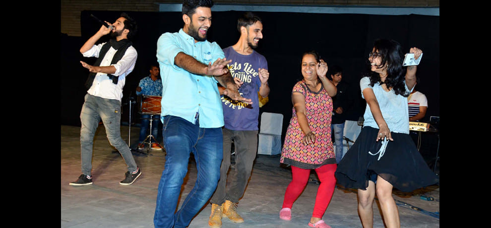 Sufi rock band in Open-air theater