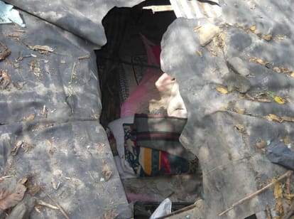large rock fall on slum one died in chamba 