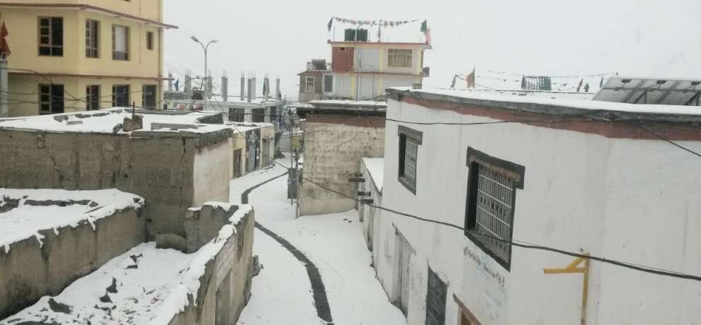 snowfall in himachal lahaul spiti chamba
