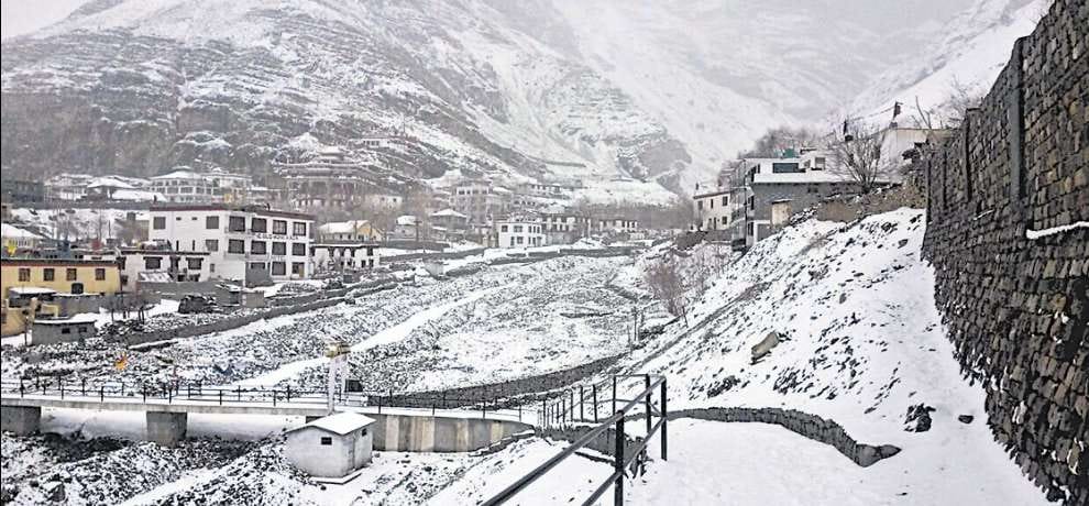 snowfall in himachal lahaul spiti chamba