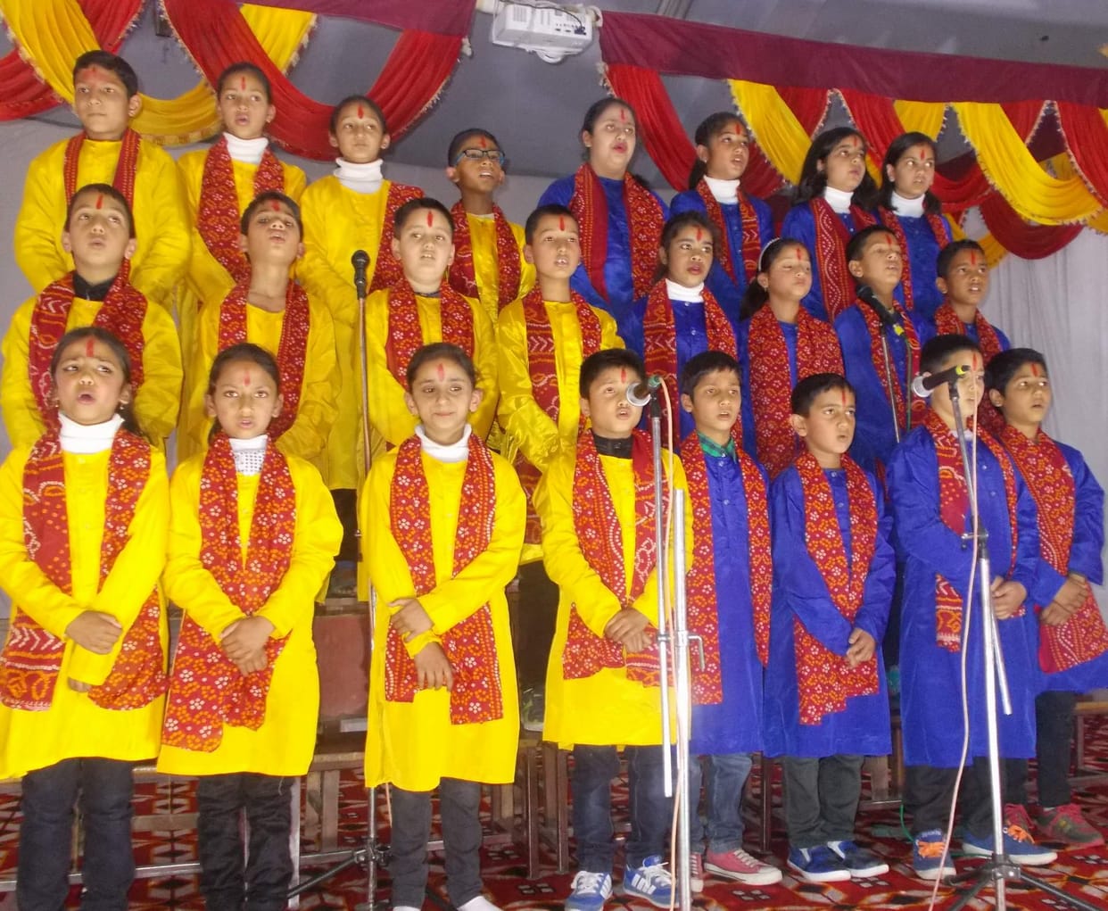 The colorful presentation of the Annual Children