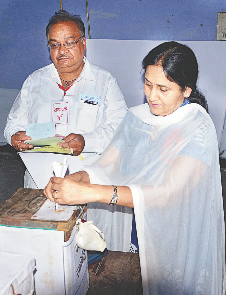 50 per cent of the voting, counting today