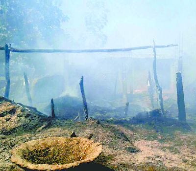 18 homes burnt in shrawasti
