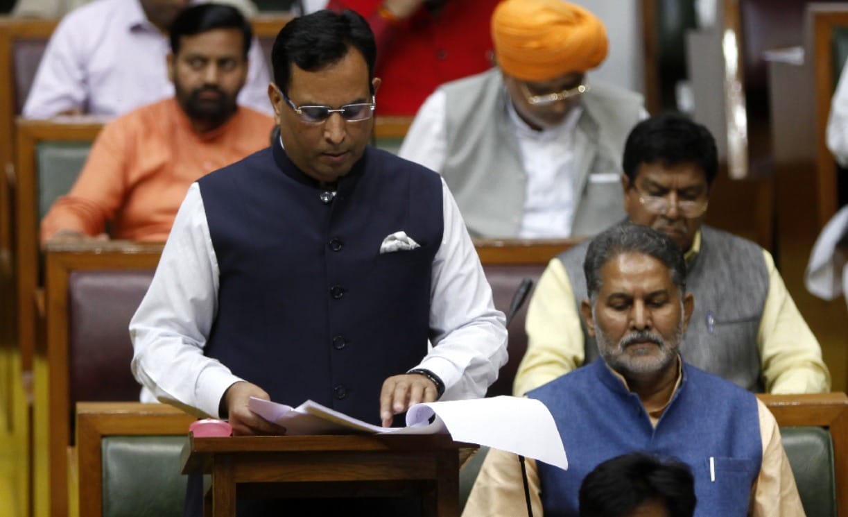 finance minister of haryana introduced budget in assembly