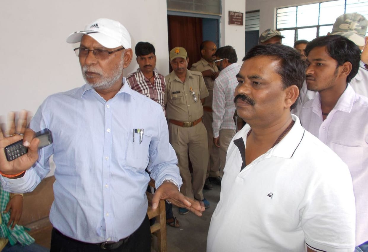 Mining officials take charge left in the sweat