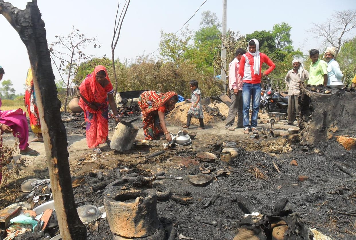 five houses turn to ashes
