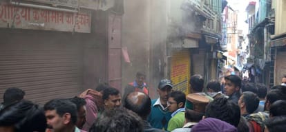 factory gutted in fire, rs 50 lakhs worth medicine destroyed
