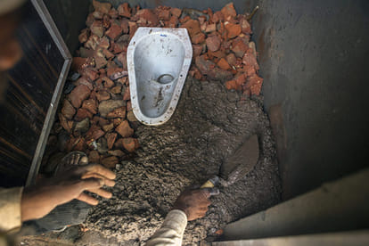 schools have toilets but they are not usable