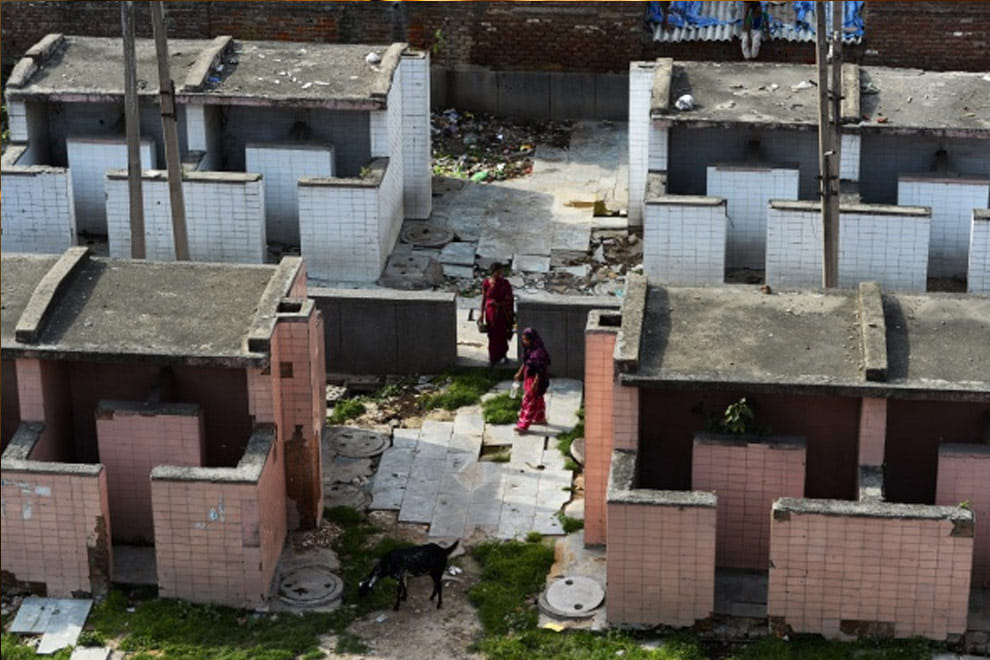 schools have toilets but they are not usable