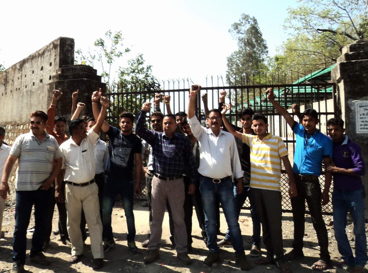 Rally in Kotdwar for Shifting of Trenching Ground