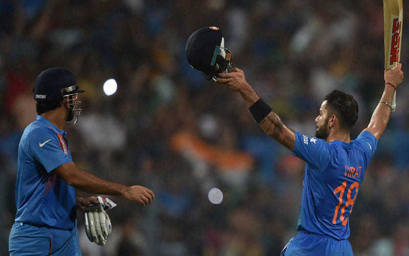 Kohli's bat scores on ads too, earns Rs 2 crore more than MSD's