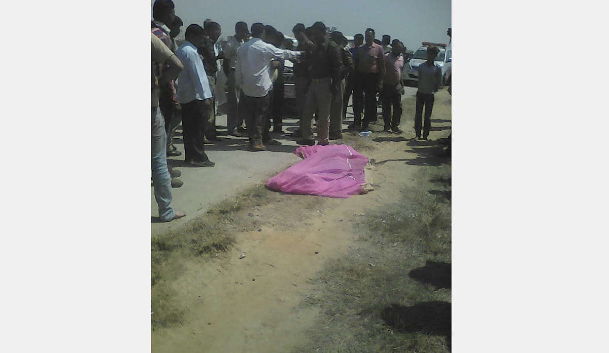 scooty rider died in hit by car