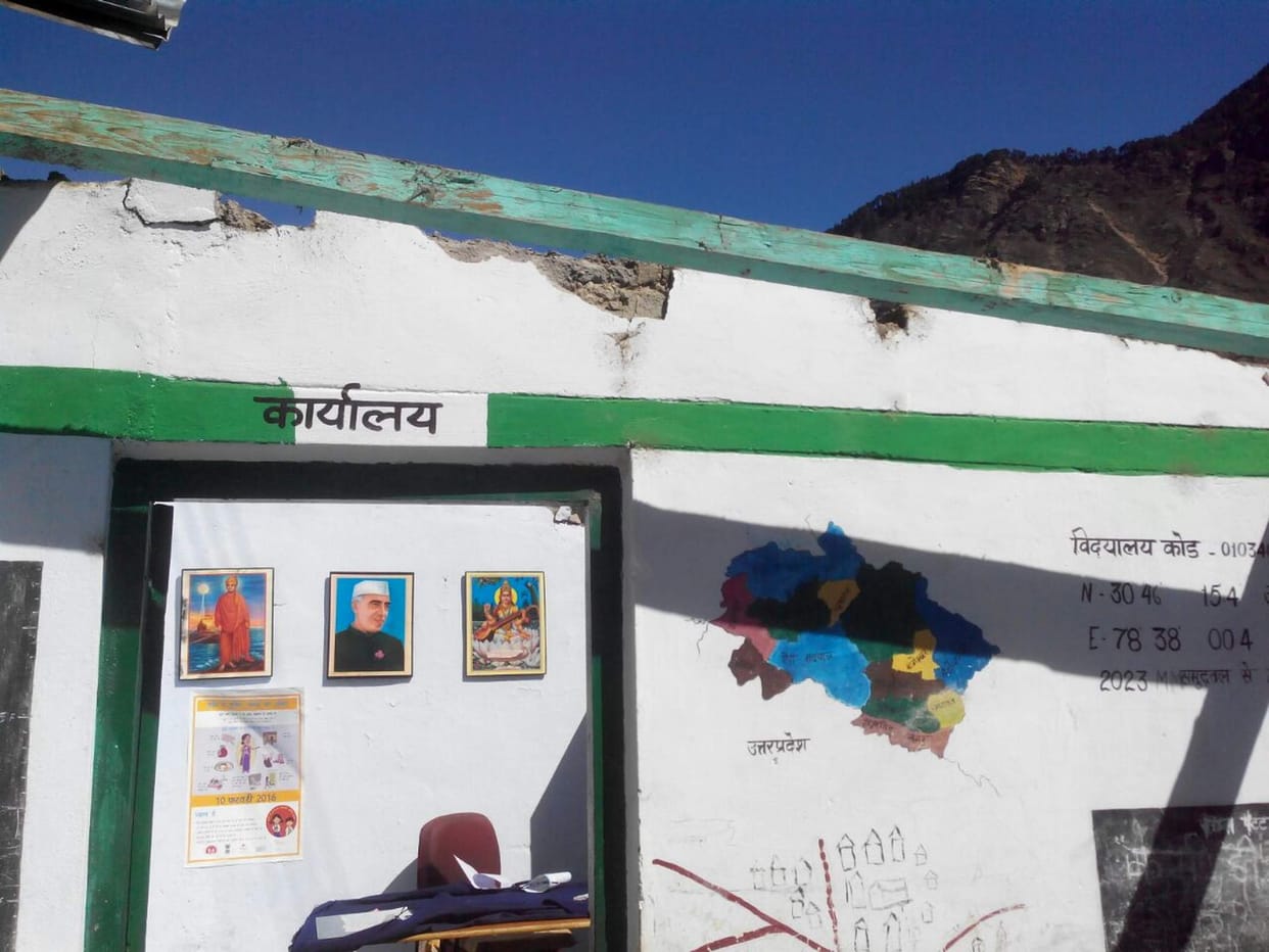 Basic school roof blown off by strong wind