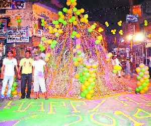 Holika Dahan at dawn on 2180 places