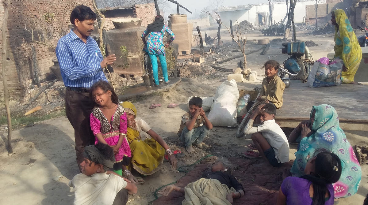 three ladies burned alive