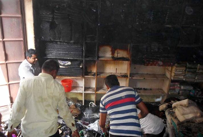 The fire burned 15 million textile