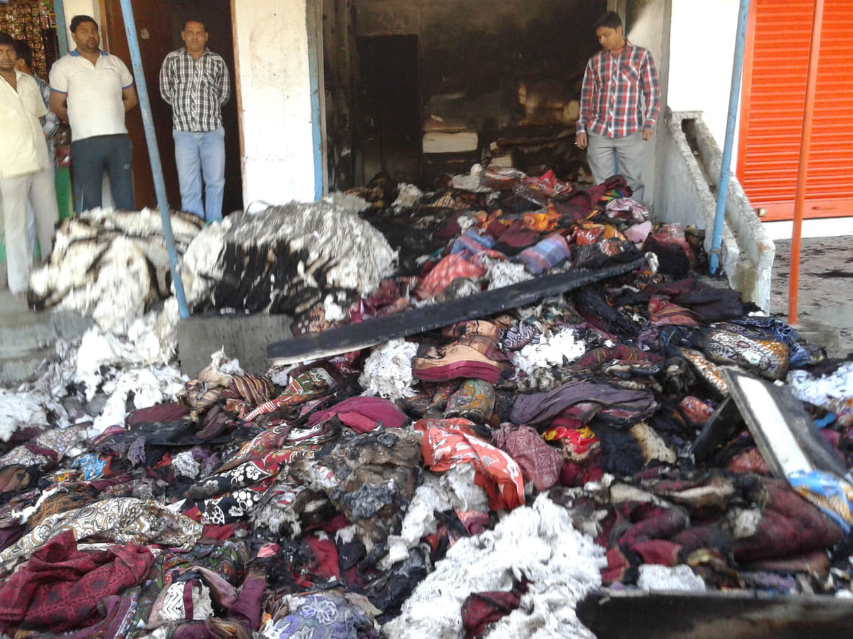    Handloom shop fire