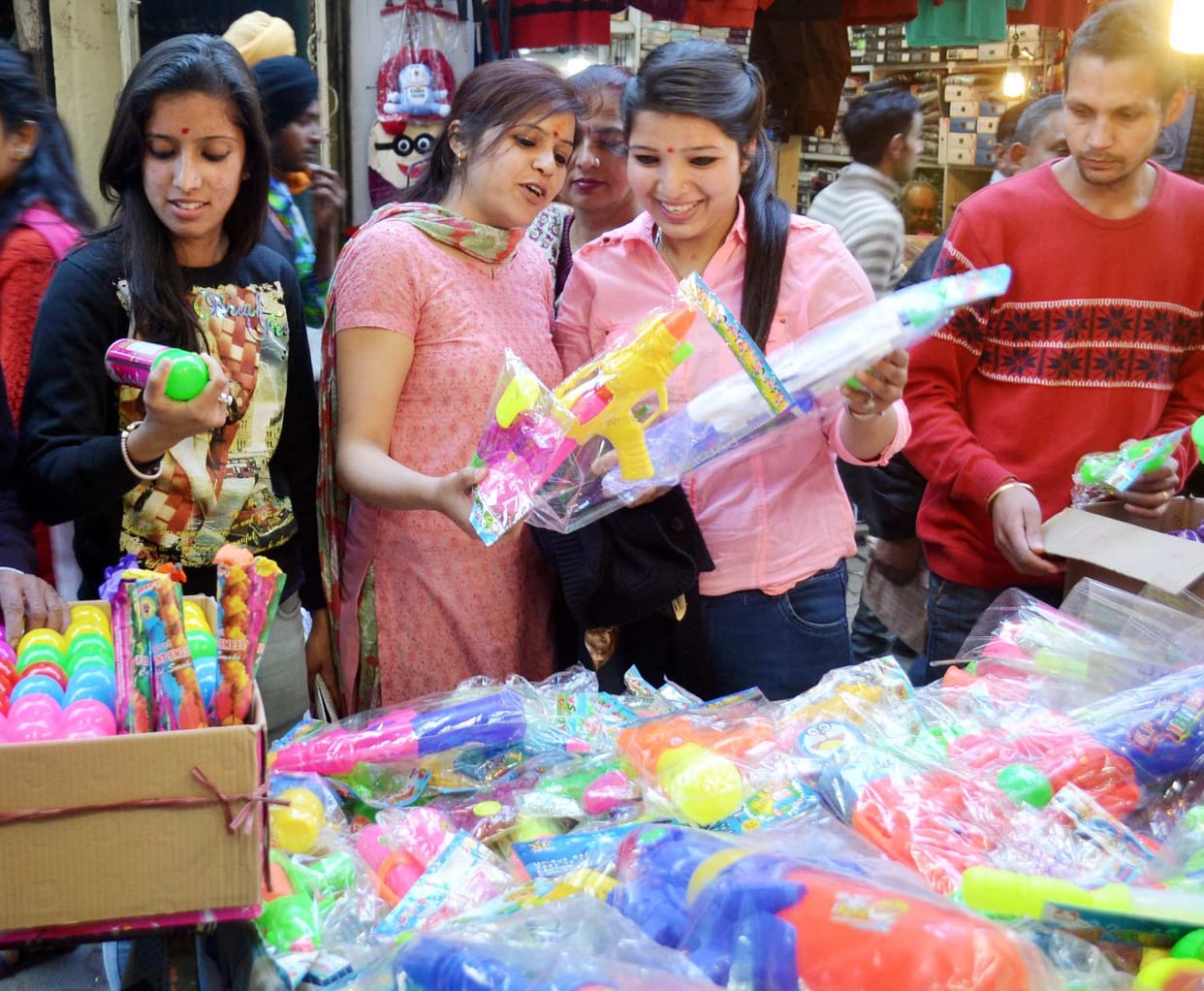 do not use camical colour in holly festival