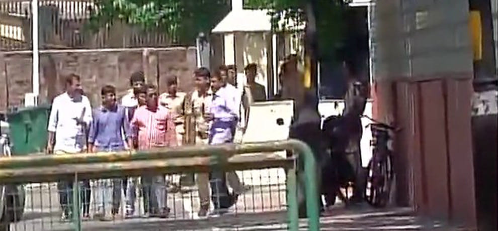 JNUSU president Kanhaiya Kumar meets Rahul Gandhi