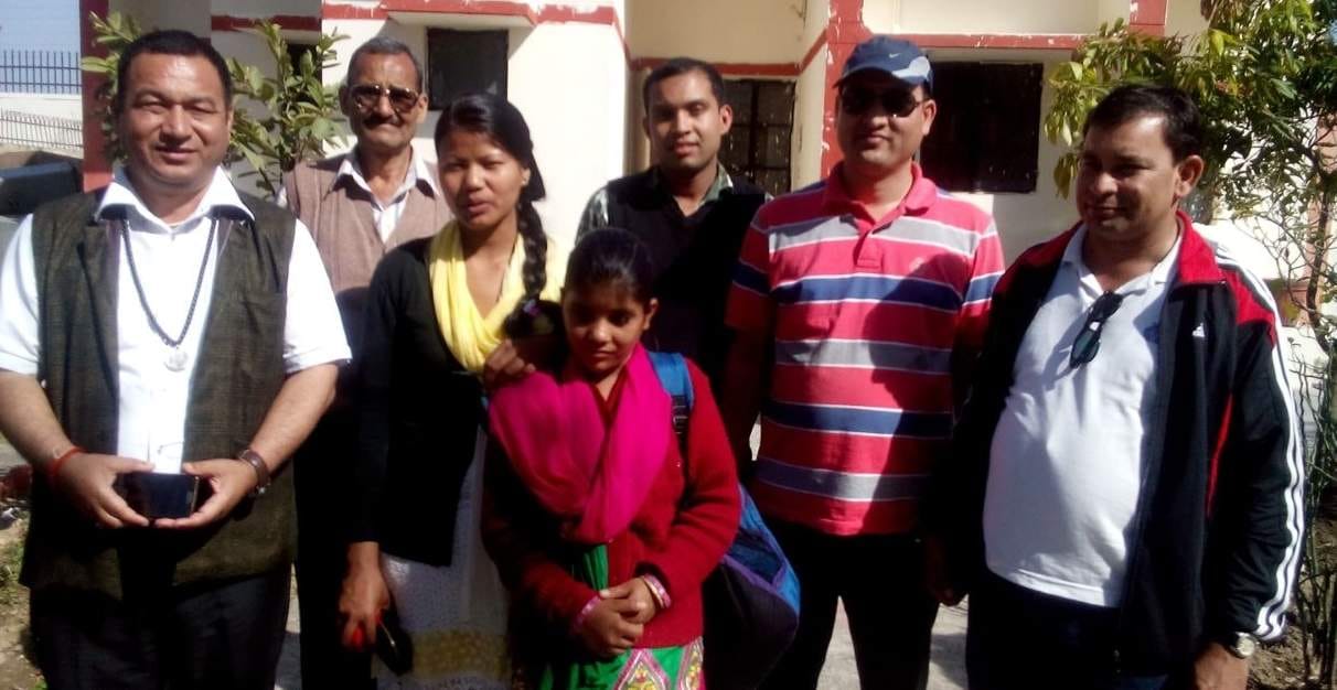 samwasini return to home from nari niketan.