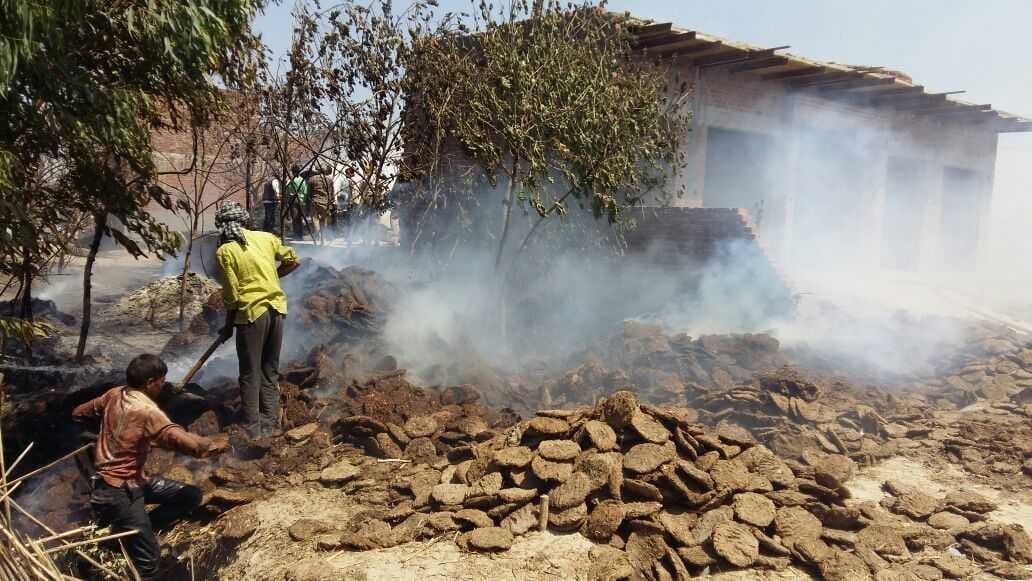 Nagla Pandey 25 house fire ashes