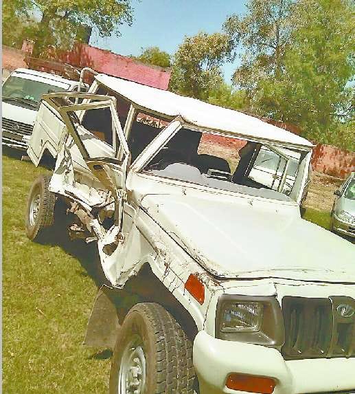 Sirsa News, Hindi News, Crime, Accident, Current, Police jeep, Sirsa
